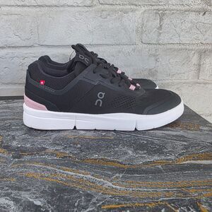 On Running The Roger Spin Black Pink Women's Tennis Shoes Size 7.5 Medium